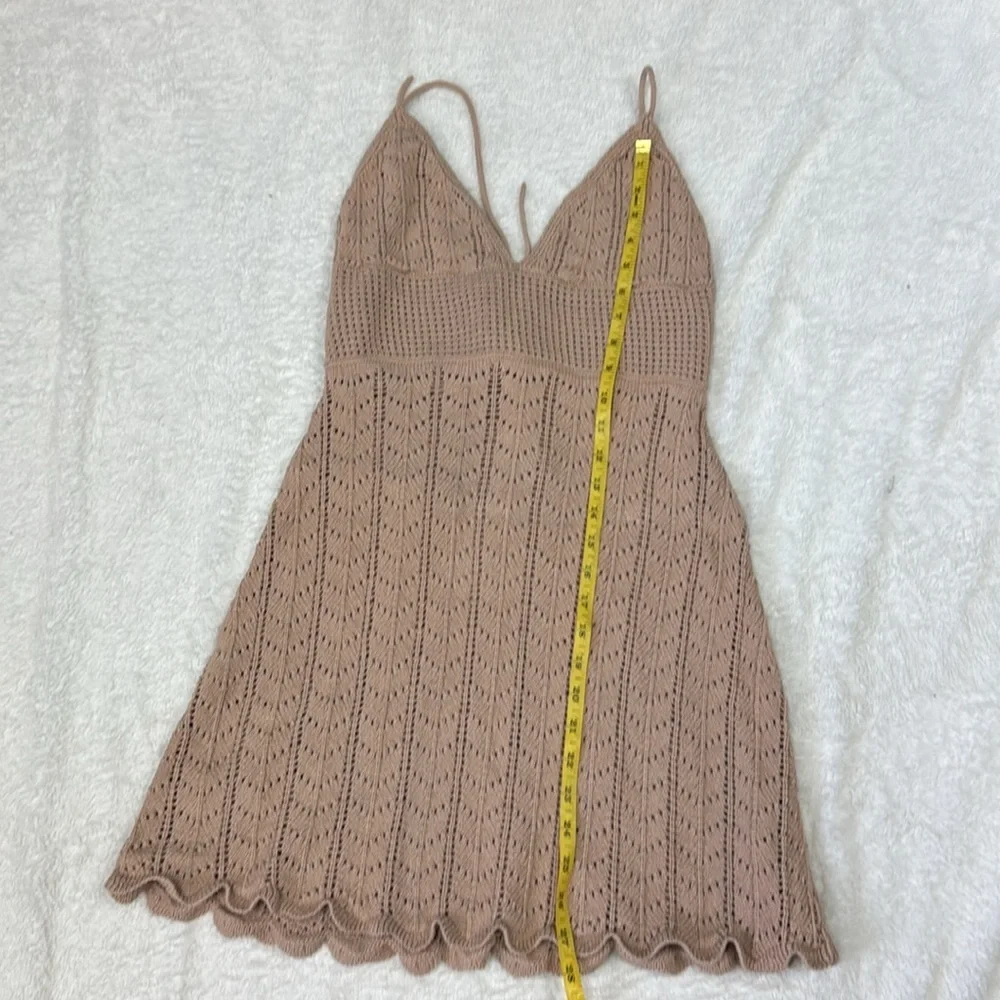 Reformation Junio open knit summer beach dress size medium - Picture 8 of 13